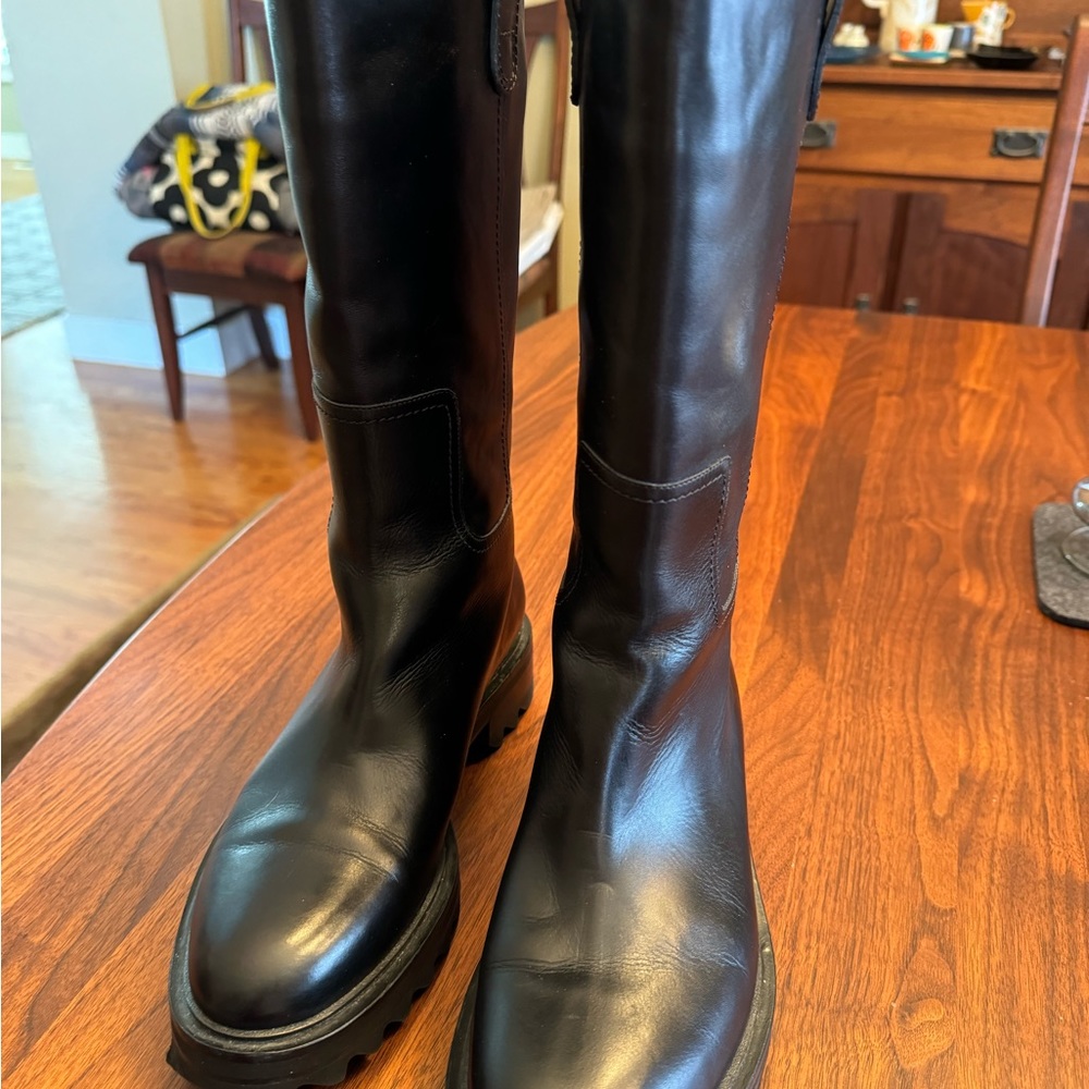 Tamara Mellon Easy Rider Mid-Calf Short Boots 39.5. 91/2 US
